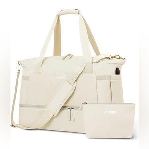 ETRONIK Weekender Bag/Gym Bag/Duffle Bag with Shoe Compartment